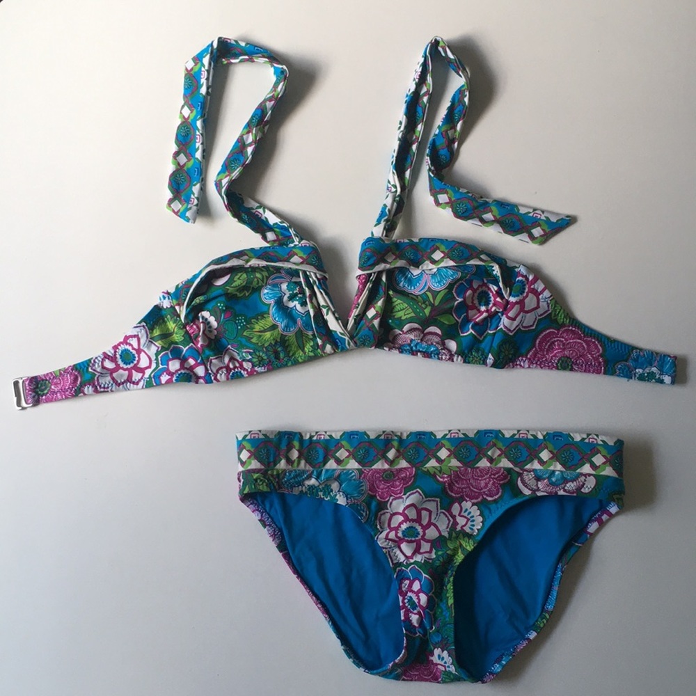 BECCA Floral Bikini Halter